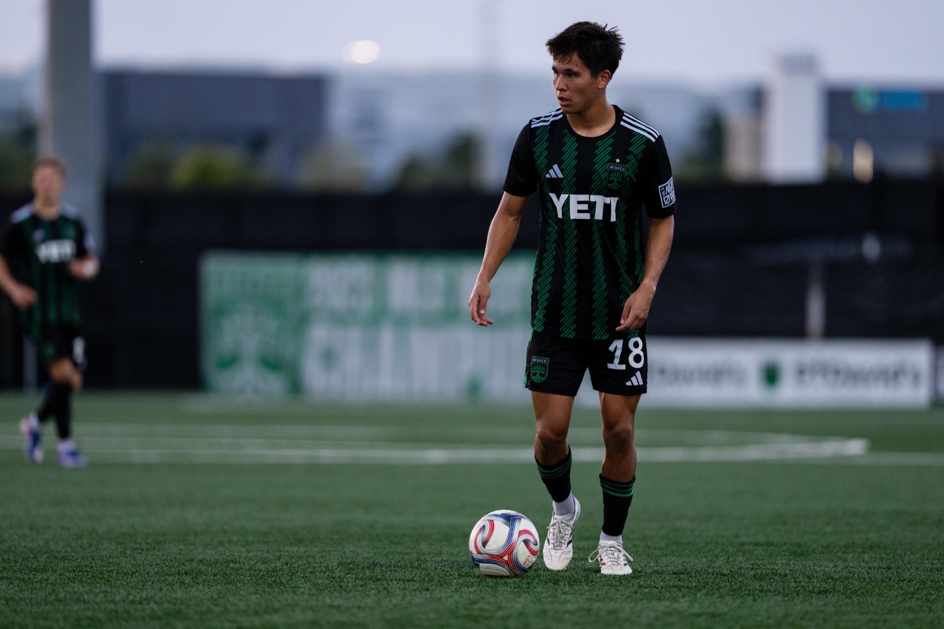 Patrick Cayelli on the pitch